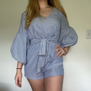 Stripped white & blue Jumper